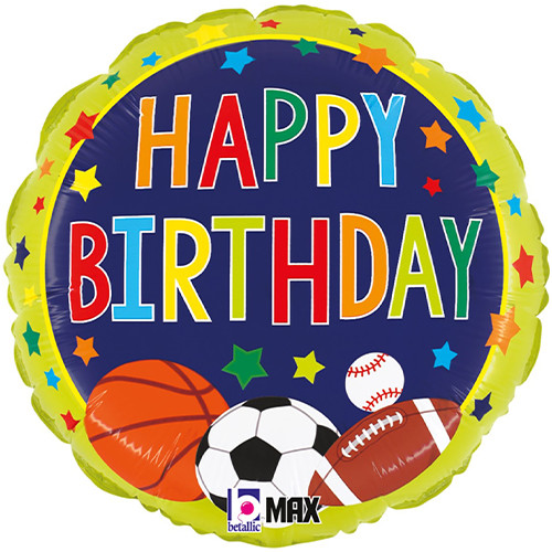 18 inch Birthday All-Star Sports Foil Balloon (1)