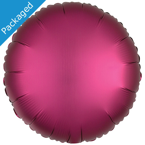 18" Amscan Pomegranate Silk Round Foil Balloon (1)