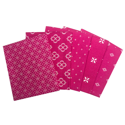 Mosaic Essential Pink Printed Fat Quarters - 45cm x 55cm (5)