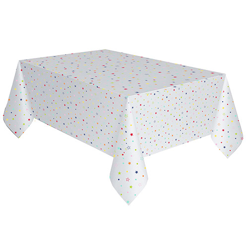 Multi-Coloured Star Print Paper Tablecover (1)