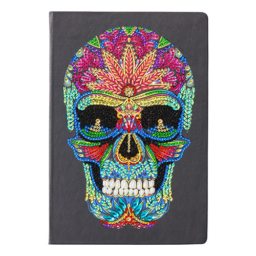 Patterned Skull Crystal Art Notebook Kit (1)