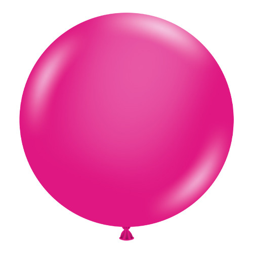 24" Hot Pink Tuftex Latex Balloons (3)