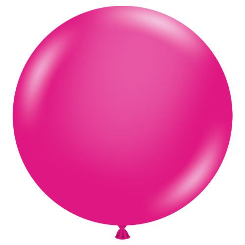 36" Hot Pink Tuftex Latex Balloons (2)