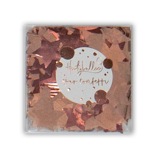 Rose Gold Tissue & Foil Star Confetti - 15g (1)