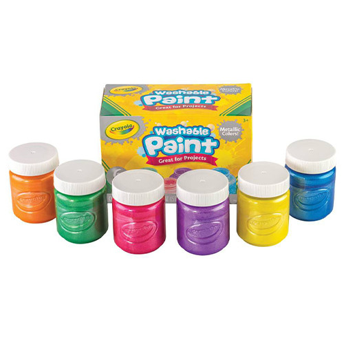 Crayola Metallic Washable Paint Set (6)