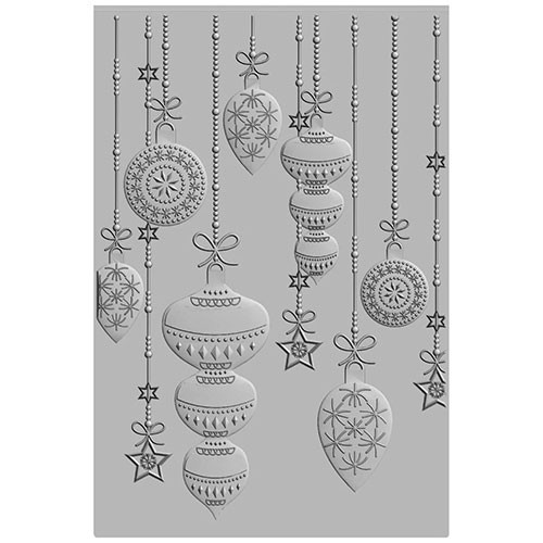 3-D Textured Ornaments Impressions Embossing Folder (1pc)