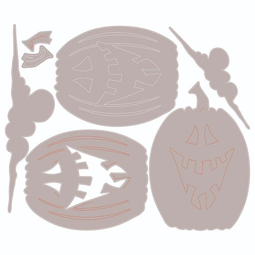 Thinlits Pumpkin Edison Colorize by Tim Holtz Die Set (7pcs)
