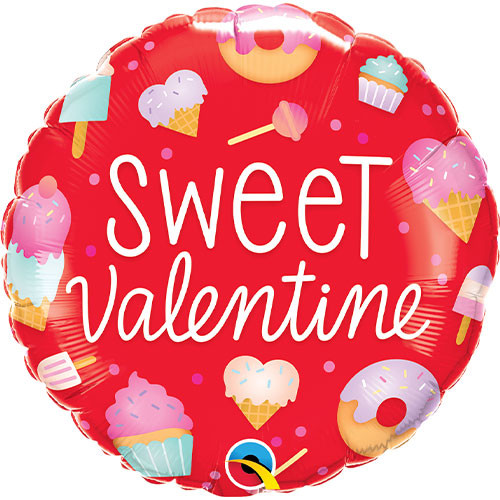 18 inch Sweet Valentine Round Foil Balloon (1)