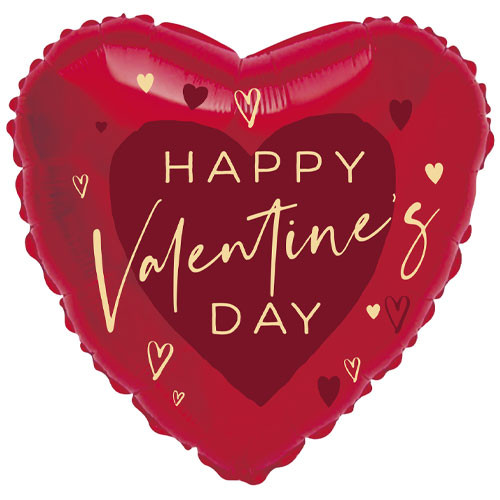 18 inch Valentine's Day Red Heart Foil Balloon (1)