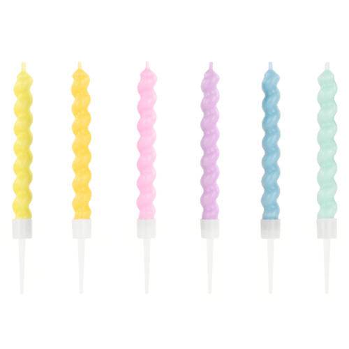 Twisted Pastel Candles (6)