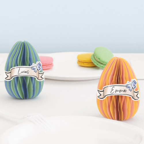 Honeycomb Easter Egg Place Cards (4)