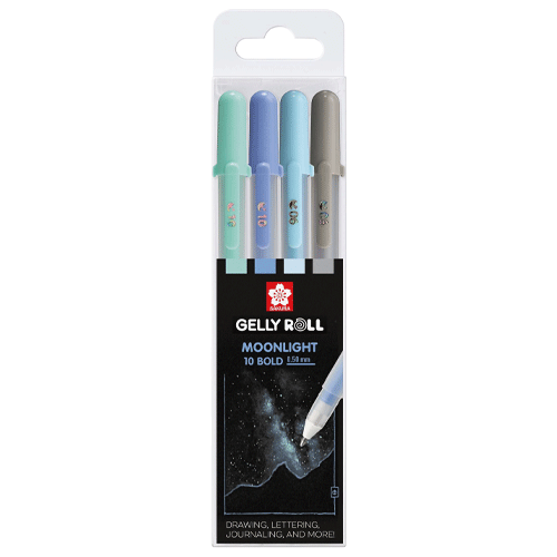 Moonlight Aurora Gelly Roll Pens (4)