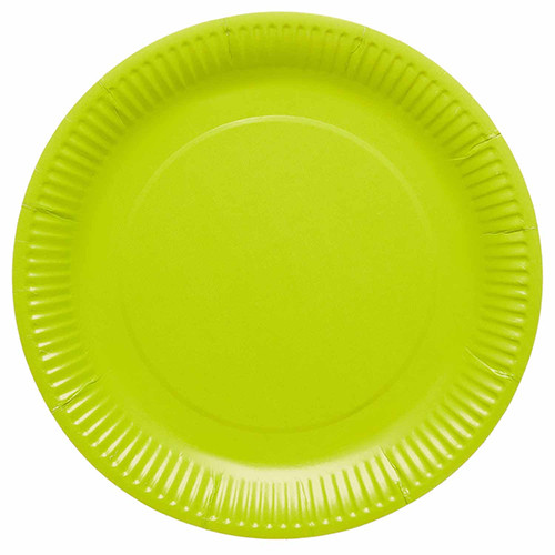 Lime Cordial Green Paper Plates (8)