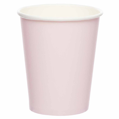 Marshmallow Pink Paper Cups (8)