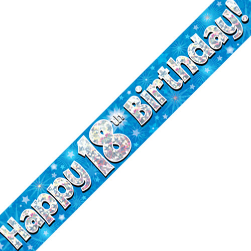 18th Birthday Blue Banner - 2.7m (1)