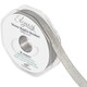 Metallic Shimmer Silver Woven Ribbon - 15mm x 20m (1)