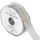 Metallic Shimmer Silver Woven Ribbon - 25mm x 20m (1)
