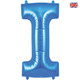 34 inch Oaktree Blue Letter I Foil Balloon (1)