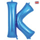 34 inch Oaktree Blue Letter K Foil Balloon (1)