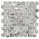 Metallic Silver Hexagon Sequin Wall Panel - 30cm x 30cm (1)