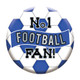 5.5cm No. 1 Football Fan Blue Party Badge (1)