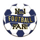 5.5cm No. 1 Football Fan Navy Party Badge (1)