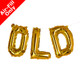 16 inch Old Gold Foil Letter Balloon Pack (1)