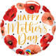 18 inch Mother's Day Pretty Poppies Foil Balloon (1)