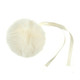 Cream Faux Fur Pom Pom - 110mm (1)