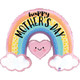 29 inch Mother's Day Pastel Rainbow Foil Balloon (1)
