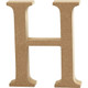 MDF Wooden Letter H - 8cm (1)