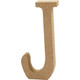 MDF Wooden Letter J - 8cm (1)