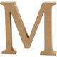 MDF Wooden Letter M - 8cm (1)