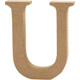MDF Wooden Letter U - 8cm (1)