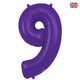 34 inch Oaktree Purple Number 9 Foil Balloon (1)