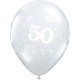 11 inch 50-A-Round Clear Latex Balloons (50)