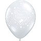 11 inch Clear Engagement Hearts-A-Round Latex Balloons (50)