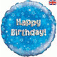 18 inch Happy Birthday Blue Foil Balloon (1)