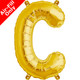 16 inch Gold Letter C Foil Balloon (1)