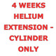 4 Weeks Helium Hire Extension - Cylinder Only