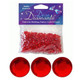 6mm Red Décor Diamanté Diamonds (28g)