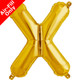 16 inch Gold Letter X Foil Balloon (1)