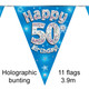 50th Birthday Blue Bunting - 3.9m (1)