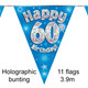 60th Birthday Blue Bunting - 3.9m (1)
