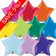 20" Rainbow Star Foil Pack (100 Balloons) - UNPACKAGED