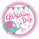 Christening Day Pink Paper Plates (8)