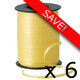 6 Spools of Sunshine Yellow Ribbon - 500m