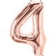 34 inch Rose Gold Number 4 Foil Balloon (1)