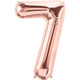 34 inch Rose Gold Number 7 Foil Balloon (1)