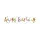 Happy Birthday Glitter Letter Banner - 3.65m (1)
